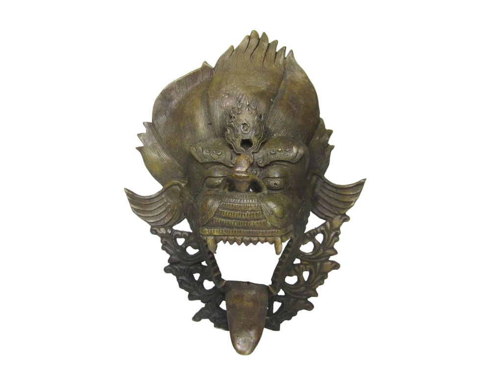 Lot 267: Chinese Bronze Dragon Wall Candle Holder