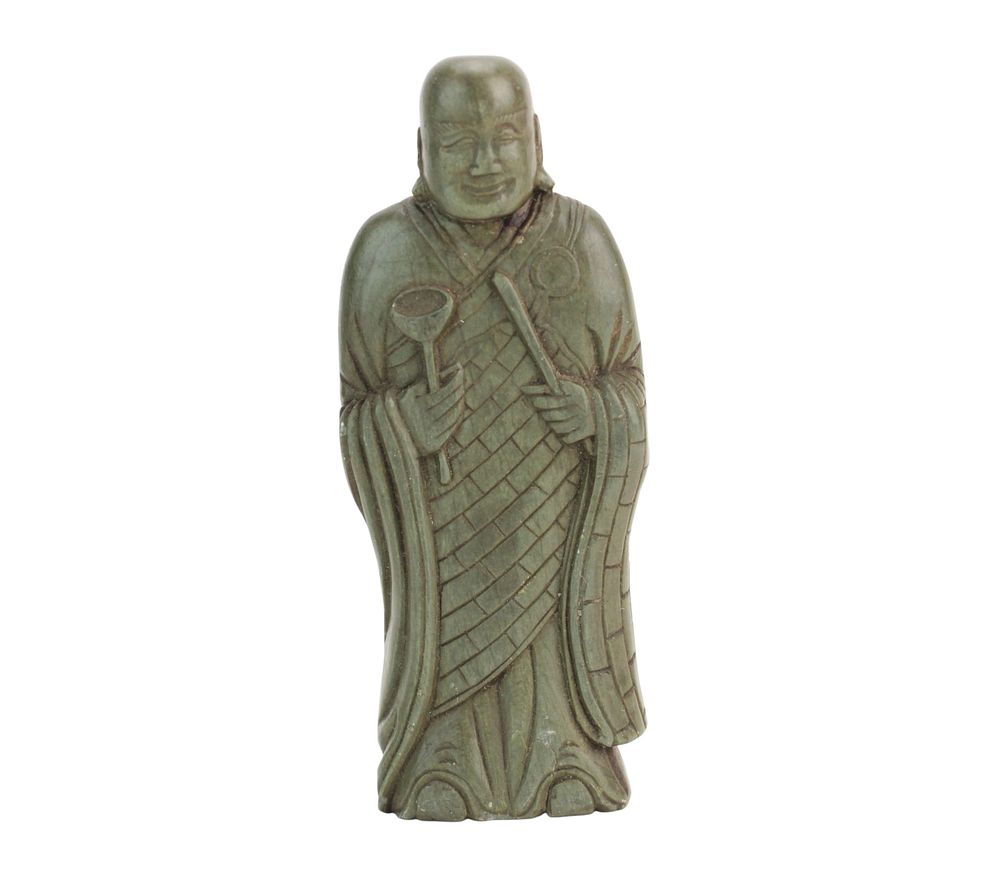 Lot 284: Antique Chinese Hardstone Carved Buddha Figure