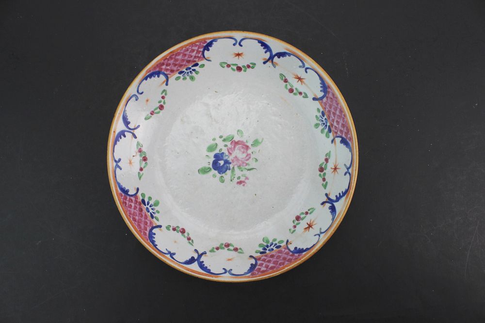 Lot 382: Chinese Export Famille Rose Low Bowl