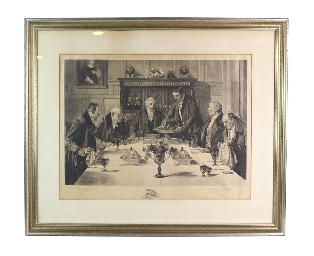 Lot 401: Roast Beef of Old England Signed Etching
