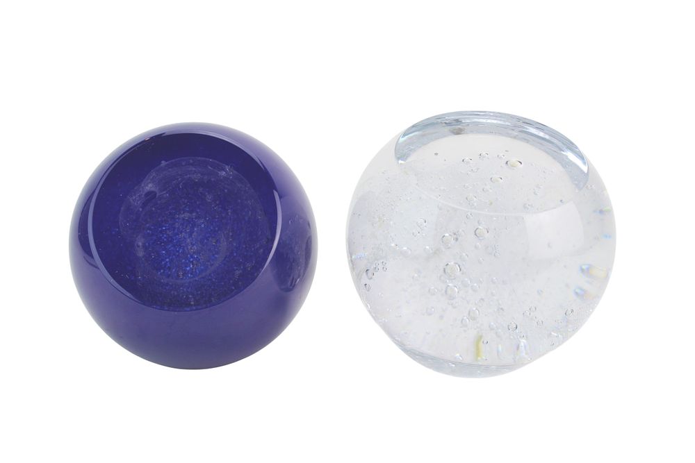 Lot 421: Two Robert Deeble Art Glass Paperweights