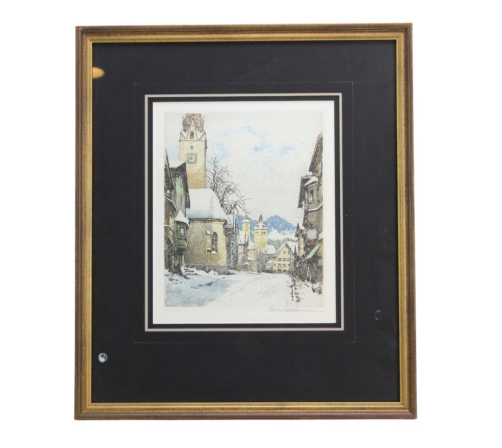 Lot 448: Robert Kasimir, Signed Color Etching