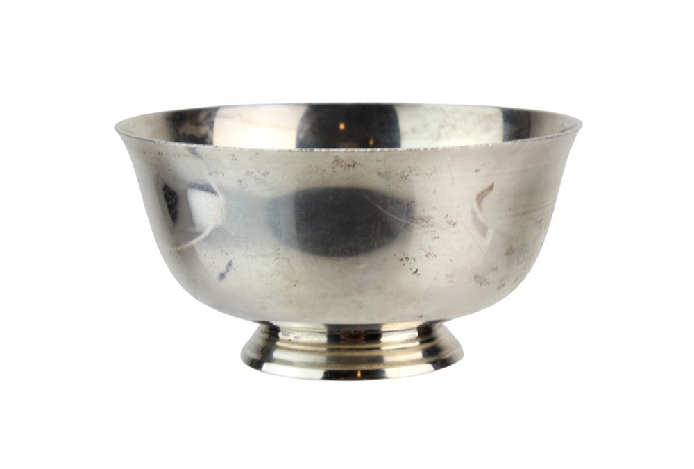 Lot 455: P. Revere Sterling Silver Reproduction Bowl