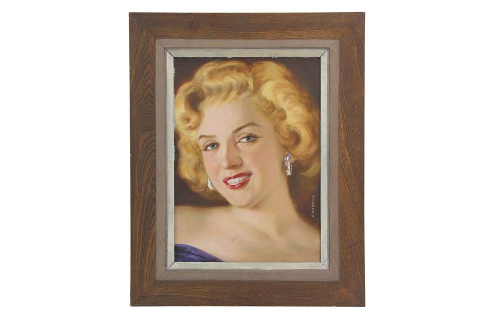 Lot 465: S. Segawa, Marilyn Monroe Portrait, O/C