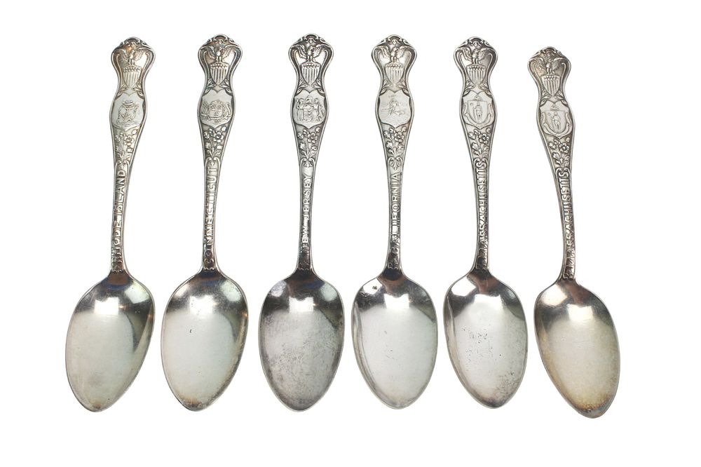 Lot 475: Set of Six Oneida State Silver Plate Spoons