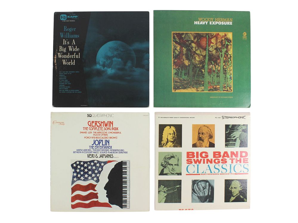 Lot 481: 4 Vintage LPs: Big Band, Piano & Jazz Fusion