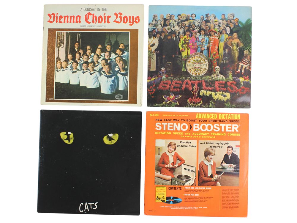 Lot 483: Classic Vinyl Set: Choir, Beatles, Cats & Steno