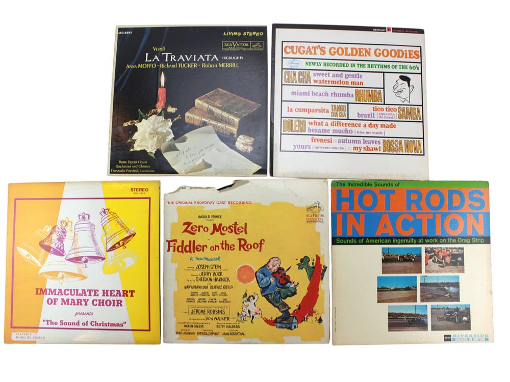 Lot 491: Five 12-inch Vinyl Audio Records