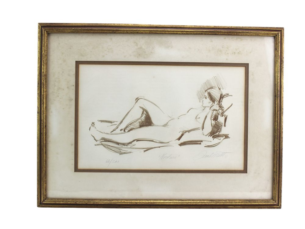Lot 531: Jan De Ruth, Nocturne, Signed Lithograph