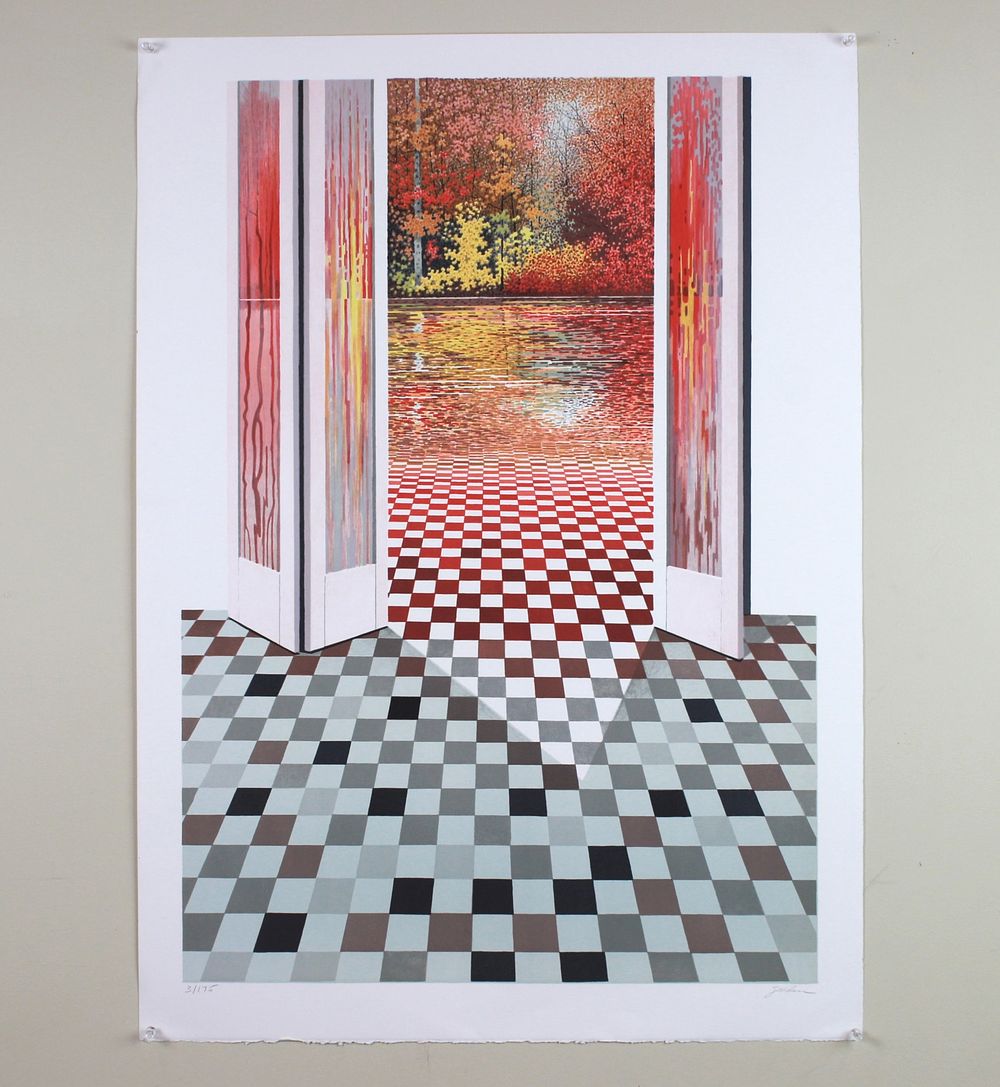 Lot 535: Rolland Golden, Reverie, Signed Lithograph
