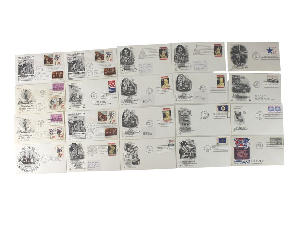 Lot 553: 20 ASSORTED FIRST DAY COVERS-MILITARY/POLITICS