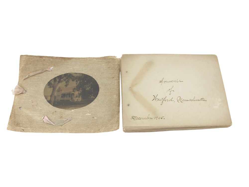 Lot 555: 1905 Hand-Colored Photo Album of Westford, MA