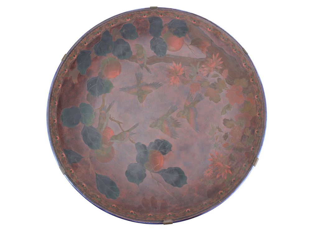 Lot 163: Chinese Porcelain Charger with Bird Design
