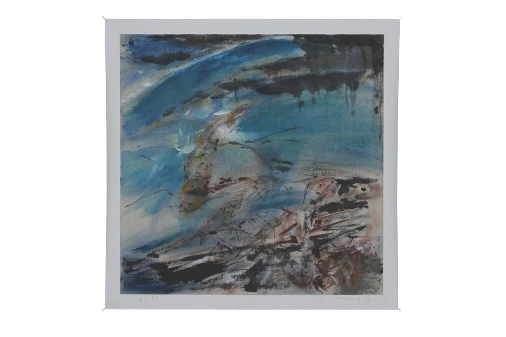 Lot 182: Yi Ming Signed Original Color Lithograph