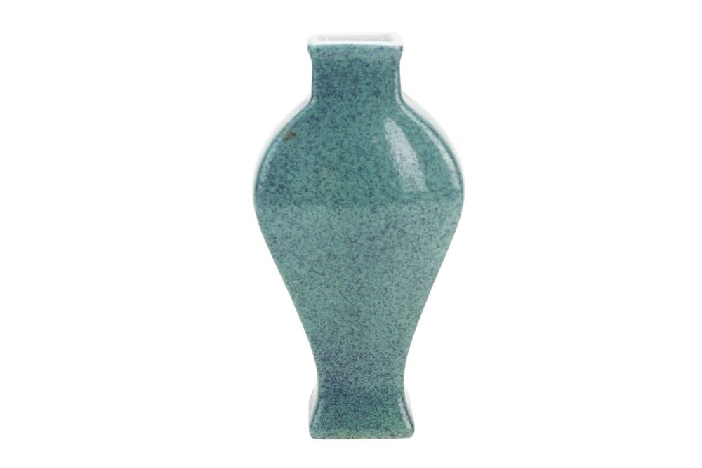 Lot 221: Chinese Green Glazed Porcelain Vase
