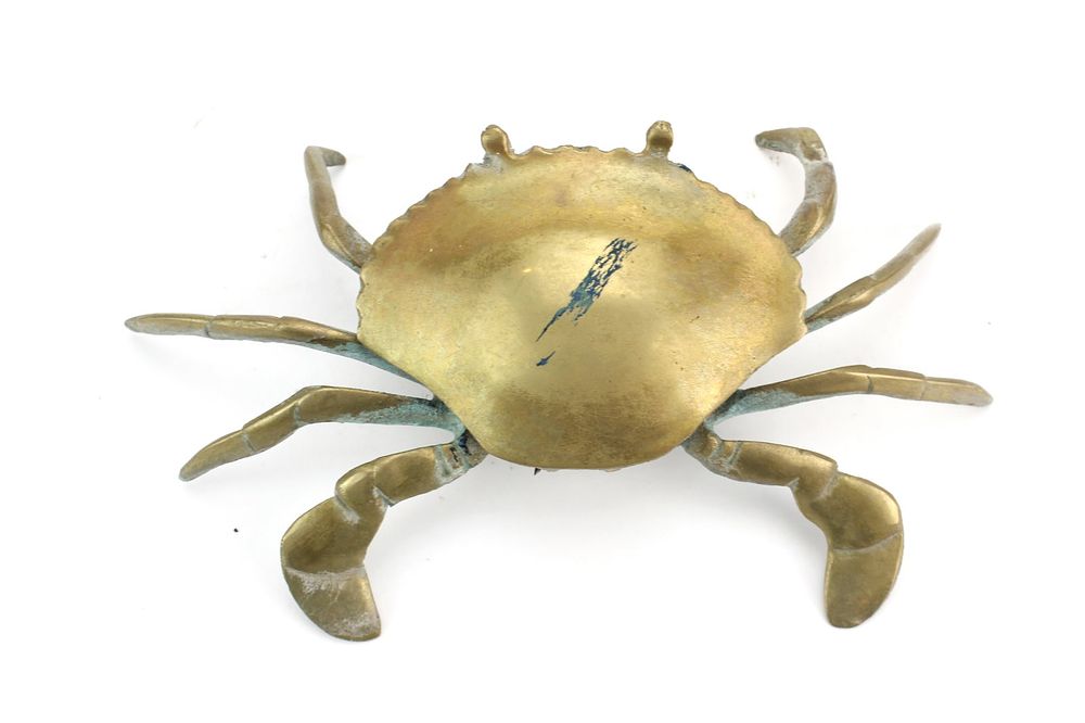 Lot 299: Vintage Bronze Crab Trinket Box
