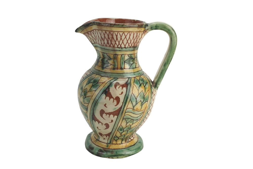 Lot 345: Chinese Polychrome Porcelain Pitcher