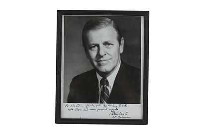 Signed Blair Lee III Photograph. Black-and-white photograph of Francis Preston Blair Lee III 