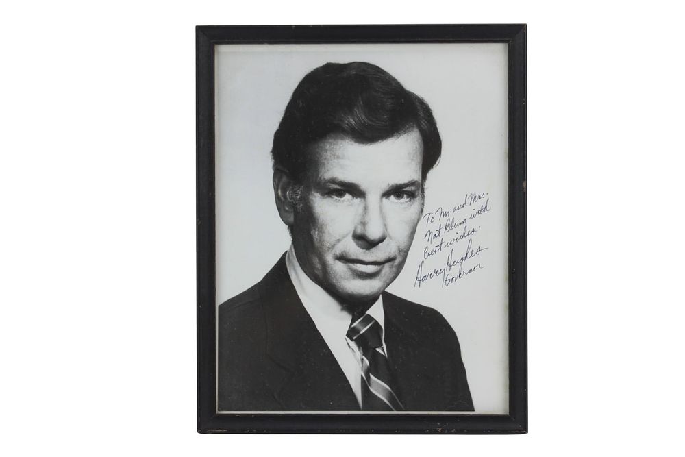 Lot 455: Signed 57th Governor of MD Harry Hughes Photograph