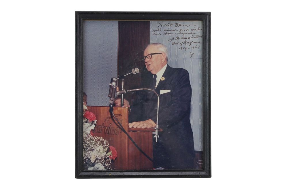 Lot 456: Signed J. Millard Tawes Photo