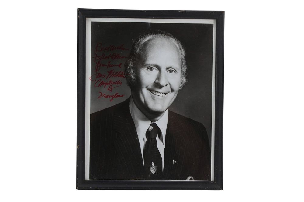 Lot 457: Signed Politician Louis L Goldstein Photo