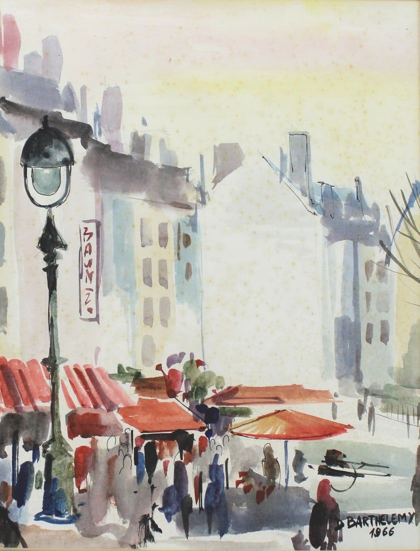 Lot 475: D. Barthelemy. Market On Street, W/C