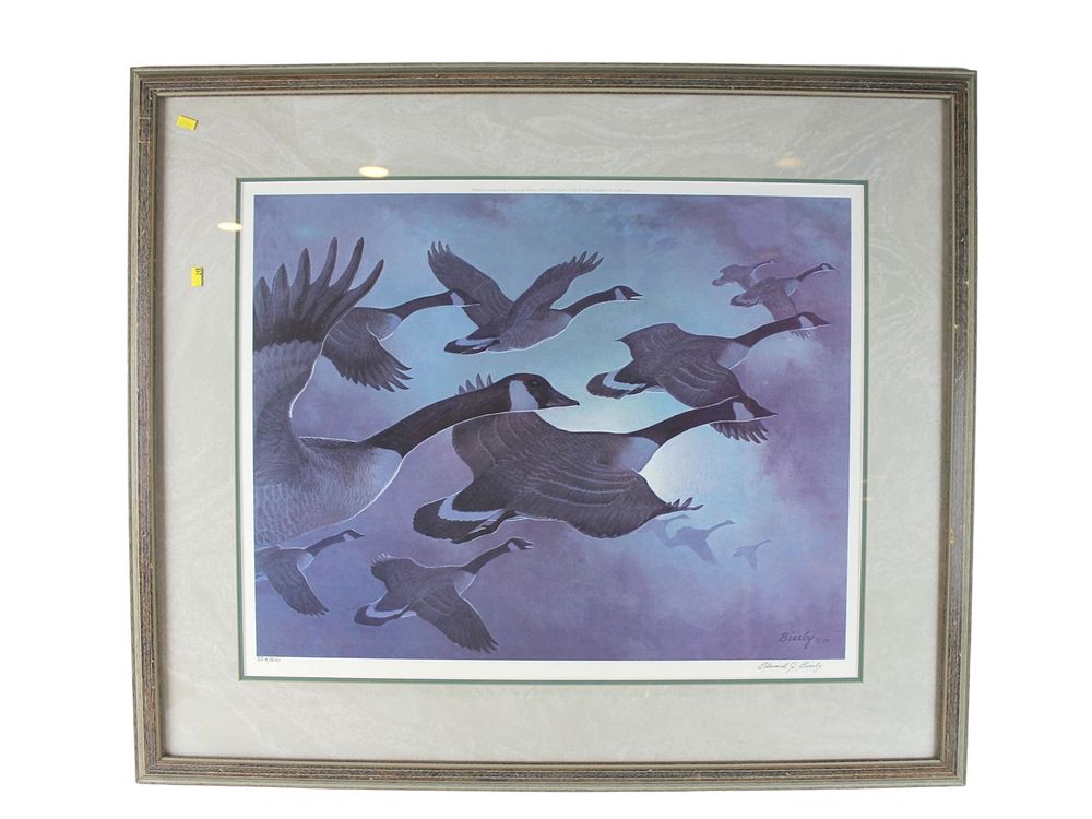 Lot 487: Edward J. Bierly. Canada Geese, Signed Print