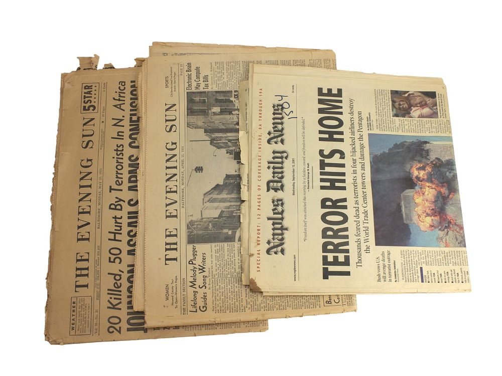 Lot 497: Collection of Three Historic Newspapers