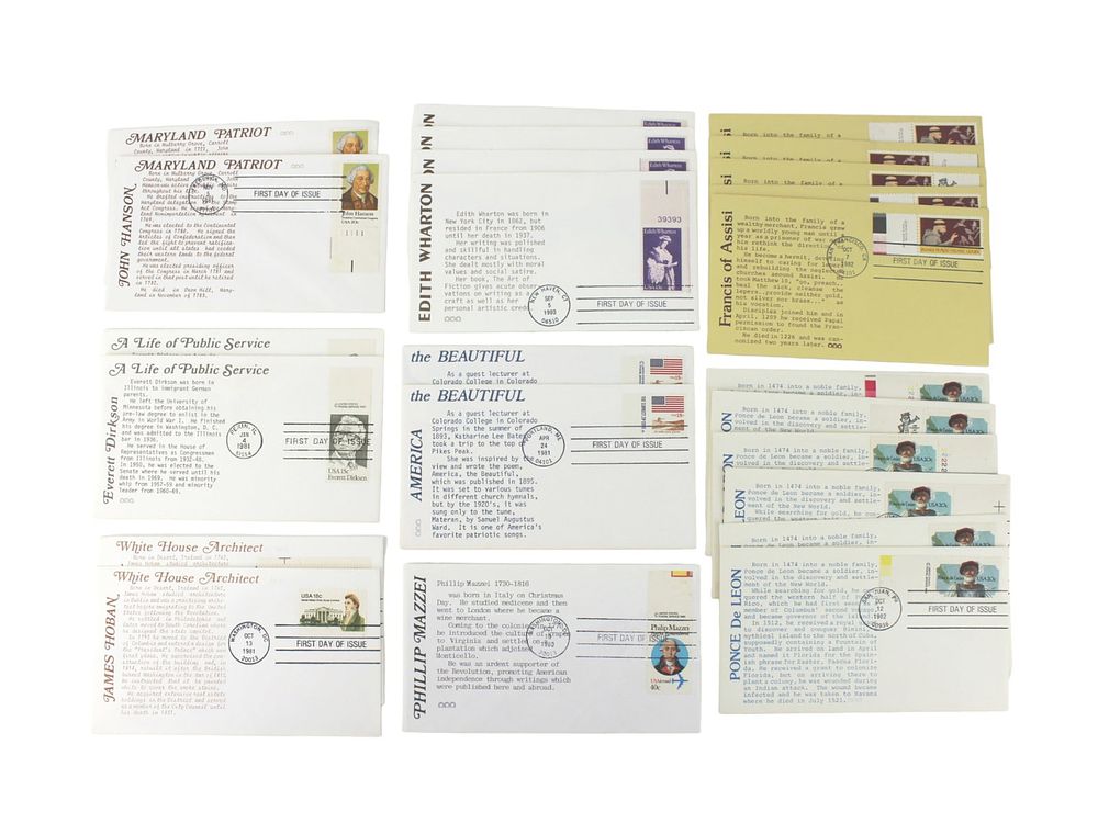 Lot 522: 24 ASSORTED FIRST DAY COVERS-PEOPLE