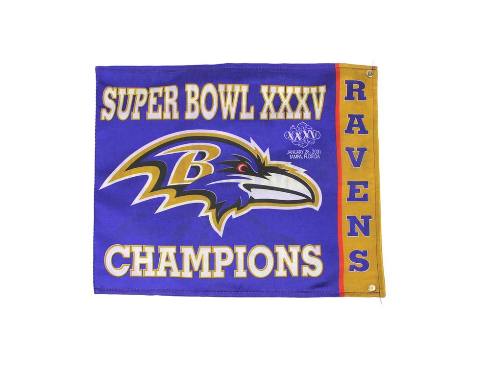 Lot 538: Ravens Super Bowl XXXV Champions Banner