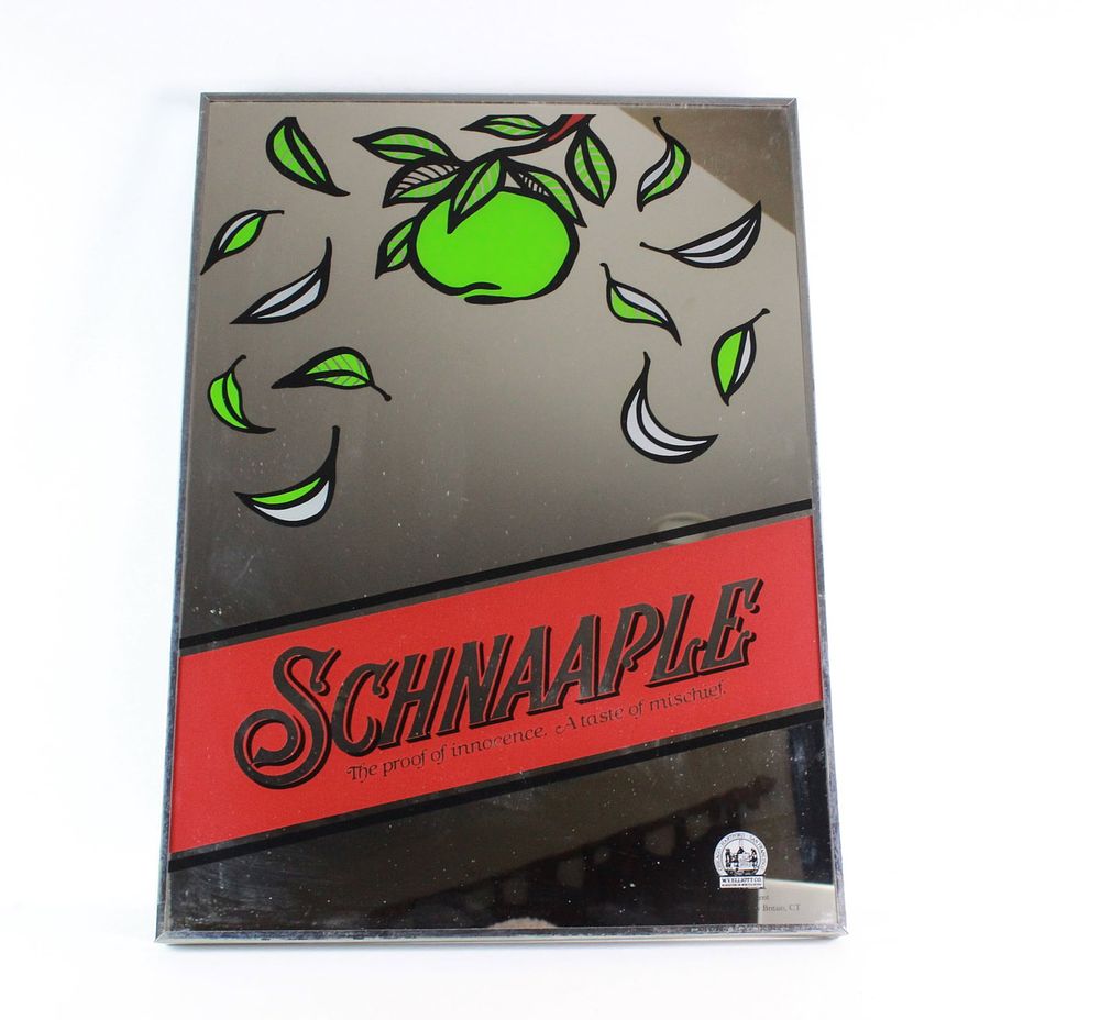 Lot 561: Germany Schnaple Liqueur Advertising Wall Mirror