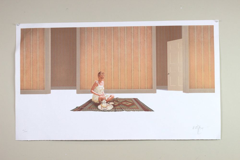 Lot 572: William Baggett, Jr, Travel Fantasy, Lithograph