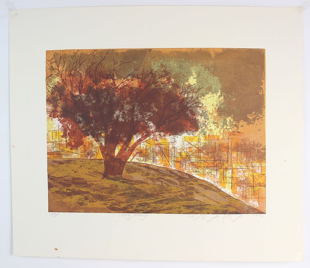 Lot 575: Howard Bradford, City Edge, Signed Serigraph