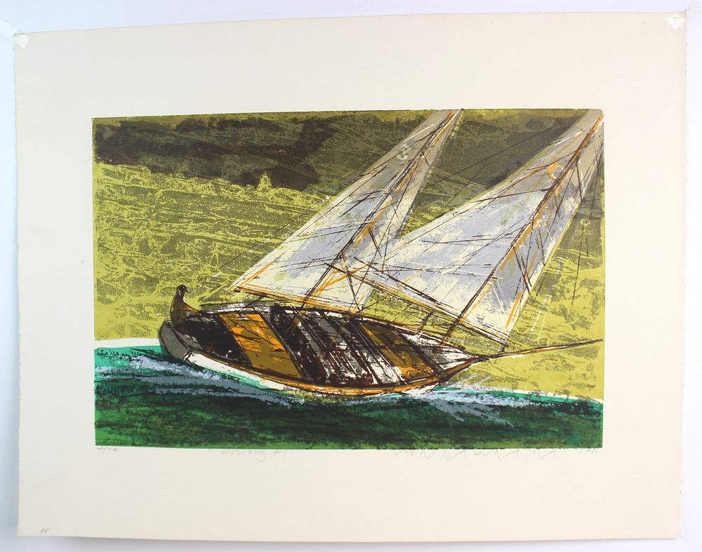 Lot 576: Howard Bradford, Cruising #1, Signed Serigraph
