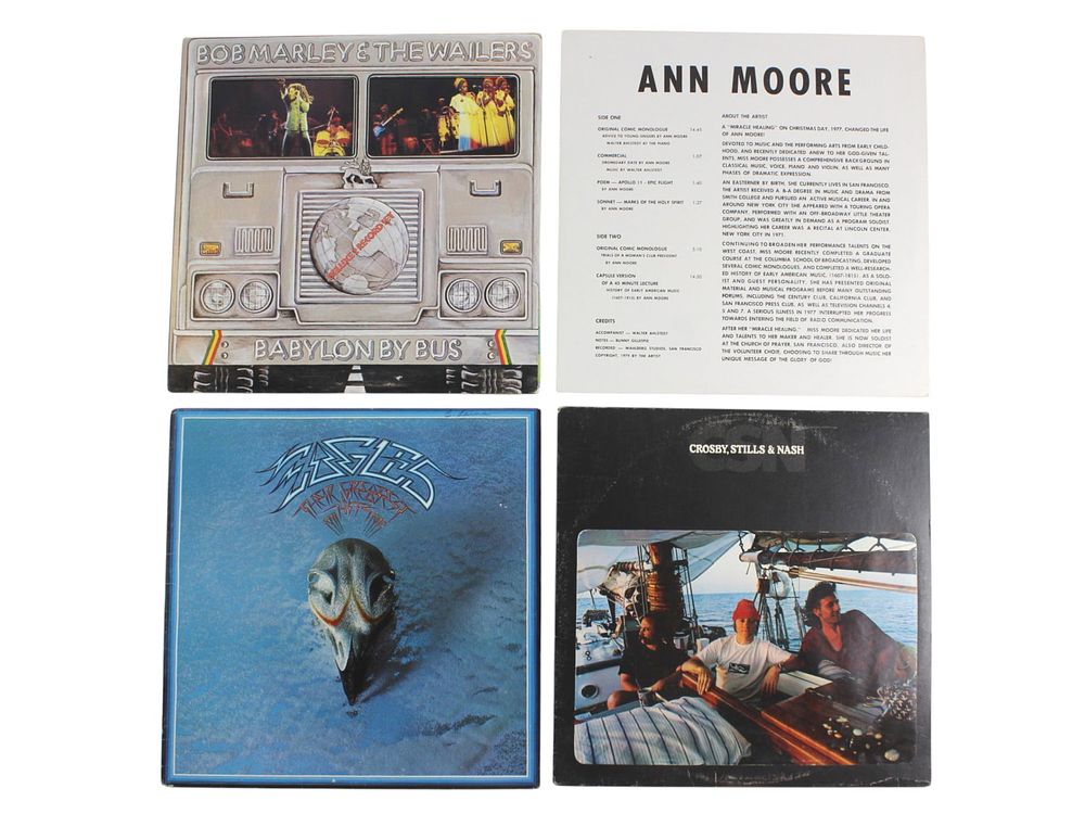 Lot 585: 4 Classic Vinyl LPs, Reggae, Rock & Spoken Word