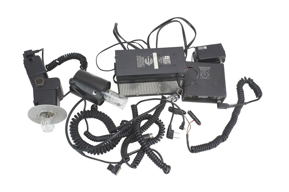 Lot 610: Photography Flash Kit w/ Power Packs