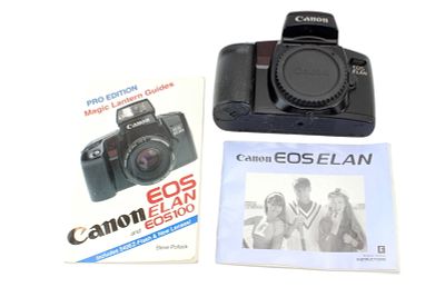 Canon EOS Elan 35 mm Film Camera. Canon EOS Elan 35 mm SLR Film Camera body. Circa 1991. Not tested.