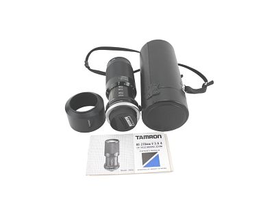 TAMRON 80-210 MM CF TELE-MACRO ZOOM LENS. Tamron 80-210 CF Tele-Macro Zoom Lens, f/3.8-4, Model 