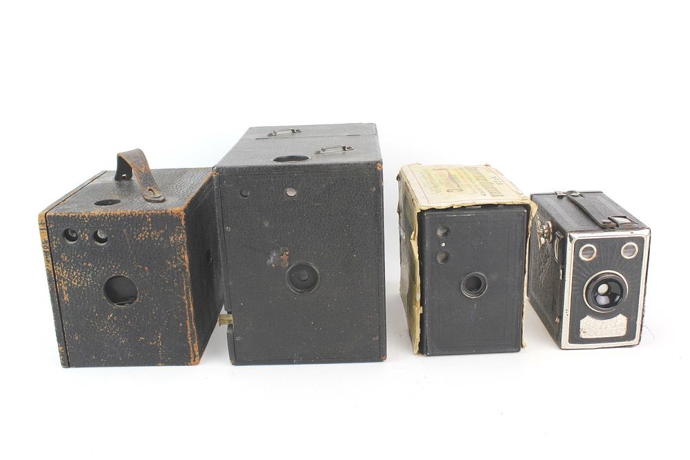 Lot 656: Lot of Four Collectible Box Cameras