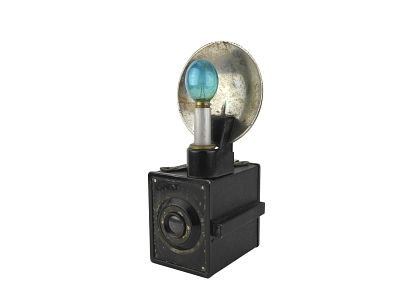 AGFA SHUR FLASH BOX CAMERA. AGFA Shur-Flash box camera, C1932-1936. With flash, 9 3/4 X 3 3/4 X 