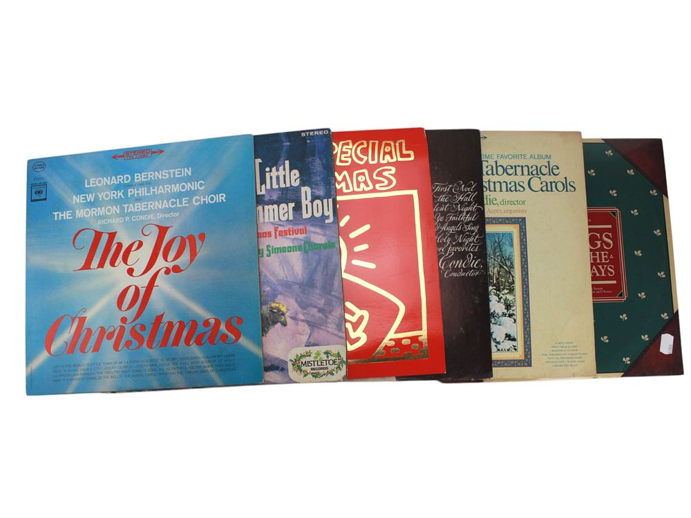 Lot 12: Six Christmas Music 12-inch Vinyl Records