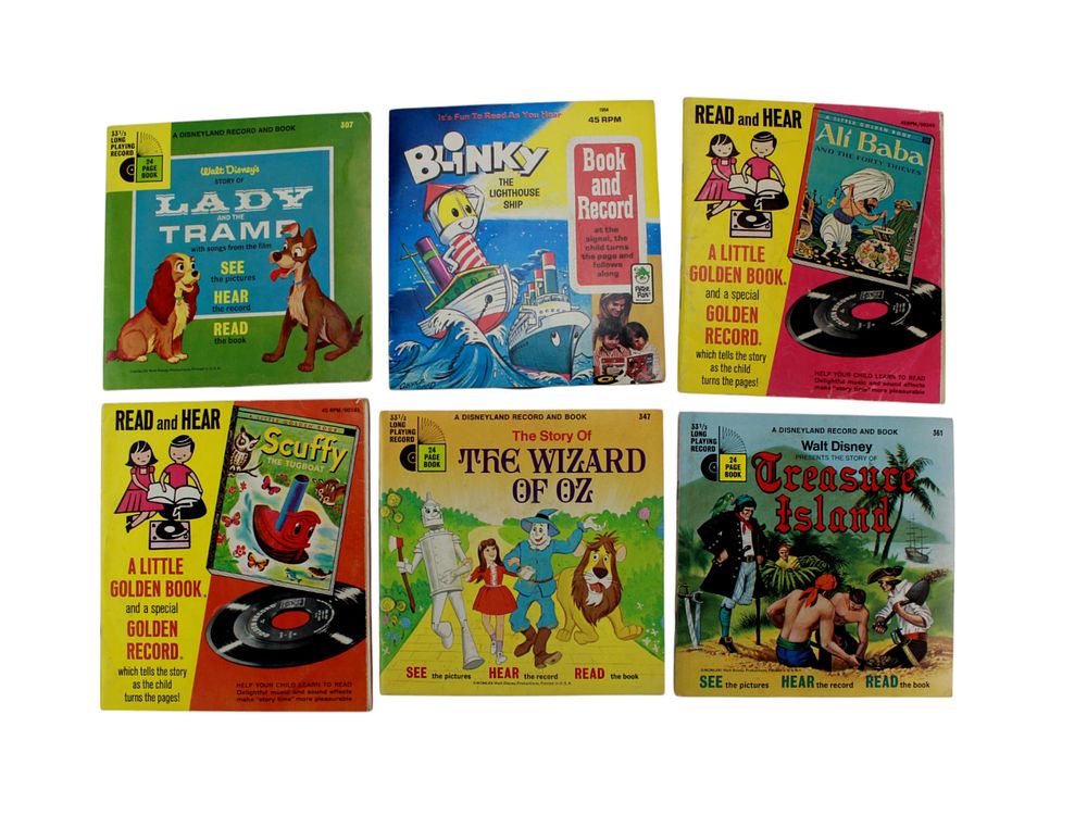 Lot 17: Six Children's 7-inch Vinyl Audio Records