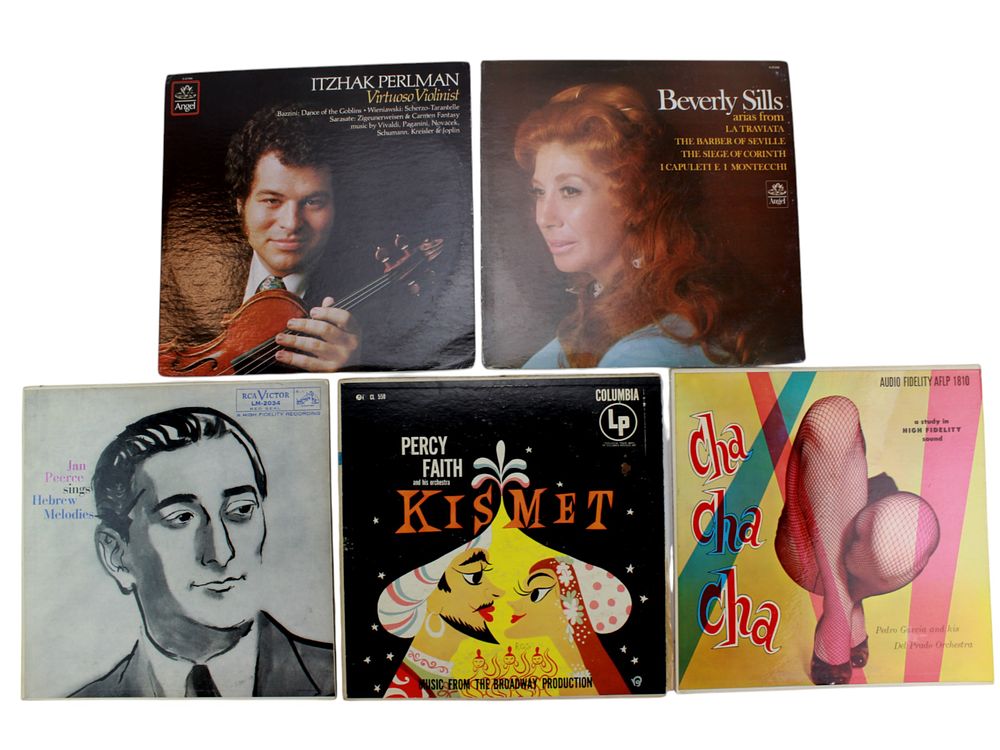 Lot 27: Five 12-inch Vinyl Audio Records