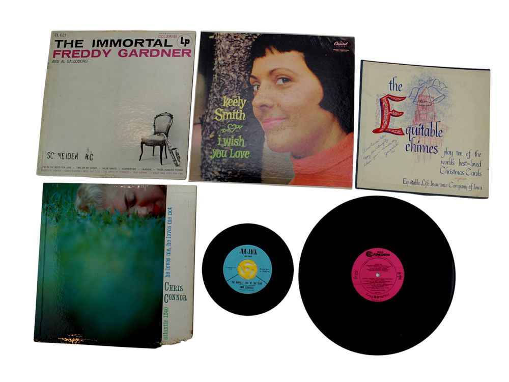Lot 30: Six Various Vinyl Audio Records