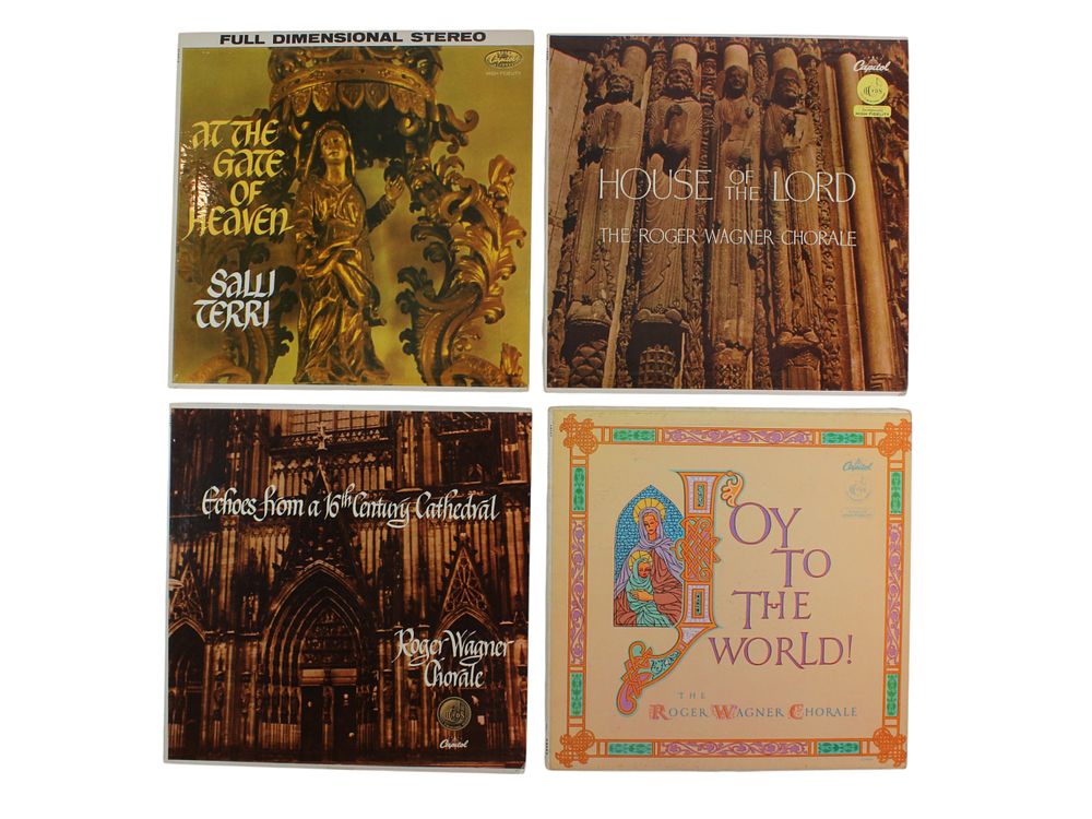 Lot 34: 4 Vintage Sacred & Choral Vinyl LP Records
