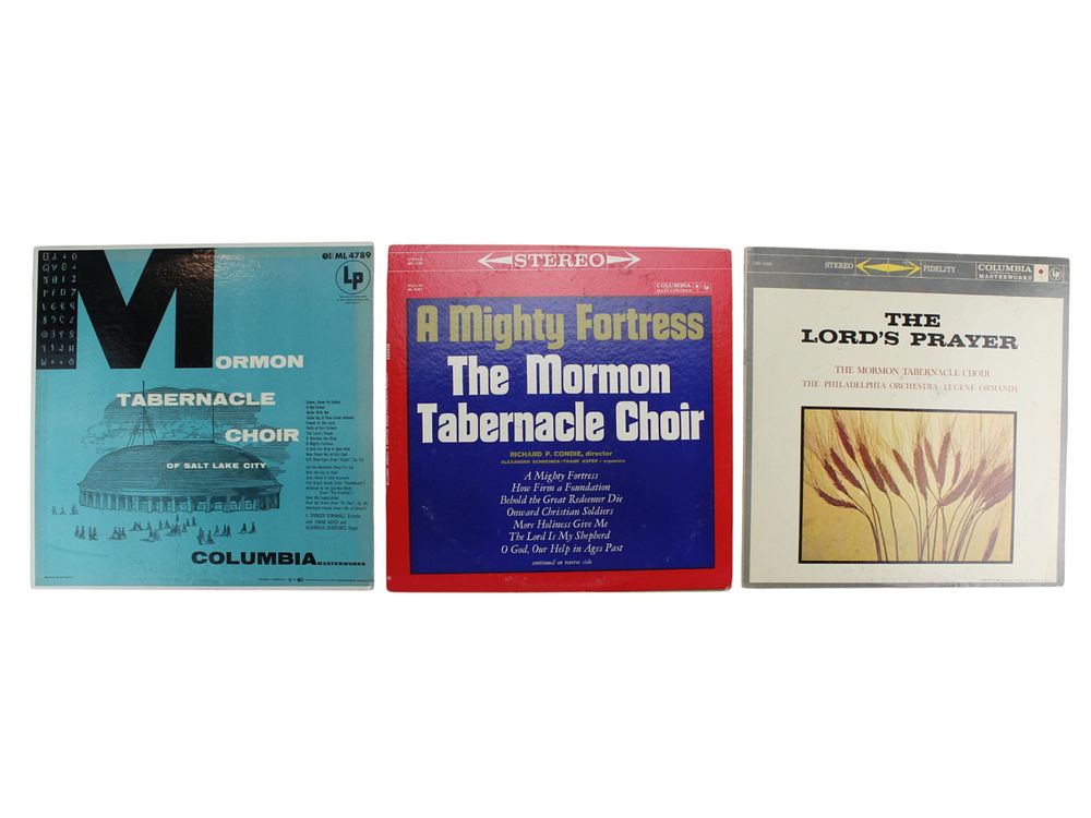 Lot 39: Set of 3 Mormon Tabernacle Choir Vinyl Records