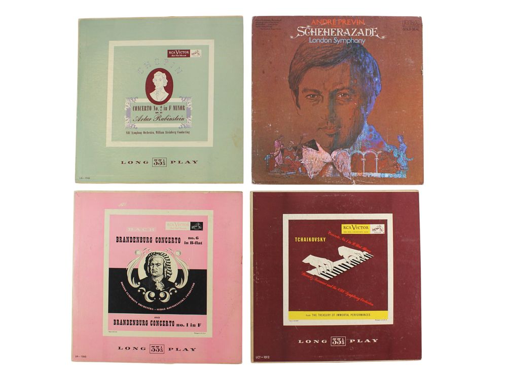 Lot 42: Four Vinyl Set: Chopin, Bach, Tchaikovsky & More