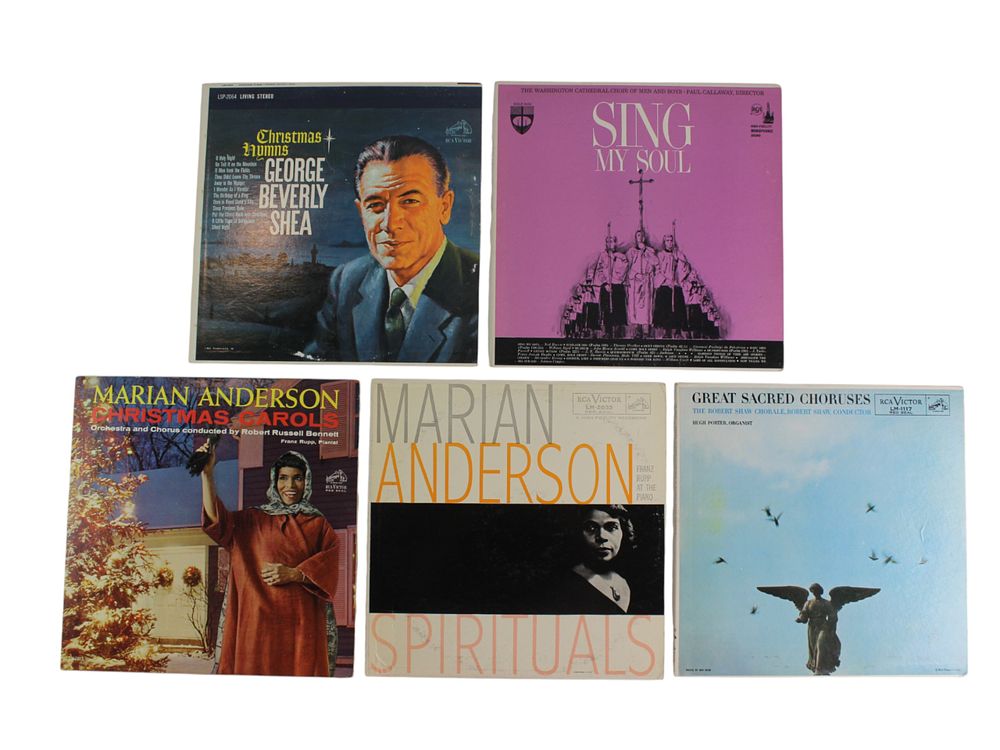 Lot 43: Lot of 5 RCA Religious & Holiday Vinyl LPs