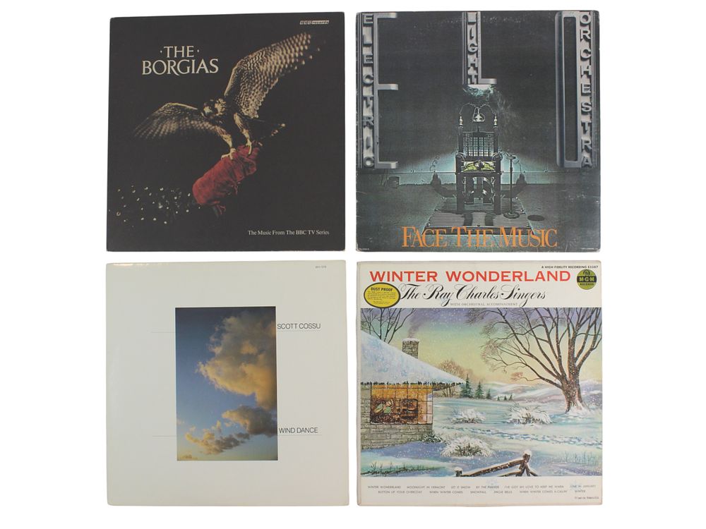 Lot 48: 4 Classic Vinyls: BBC, ELO, Cossu, Ray Charles