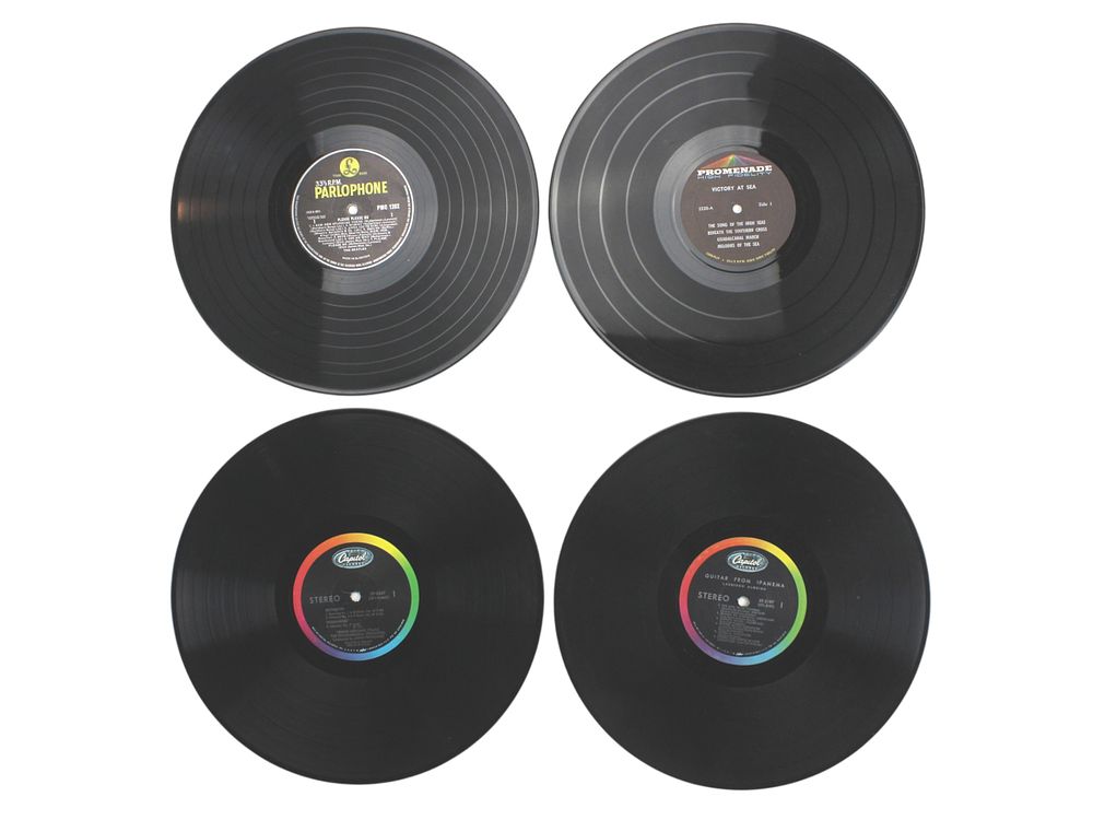 Lot 50: 4 Vintage Vinyls: Beatles, Almeida, More